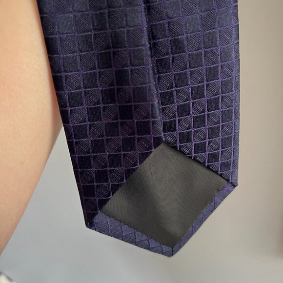Calvin Klein Men's Purple Tie Business Casual Gift Guy - Picture 5 of 7